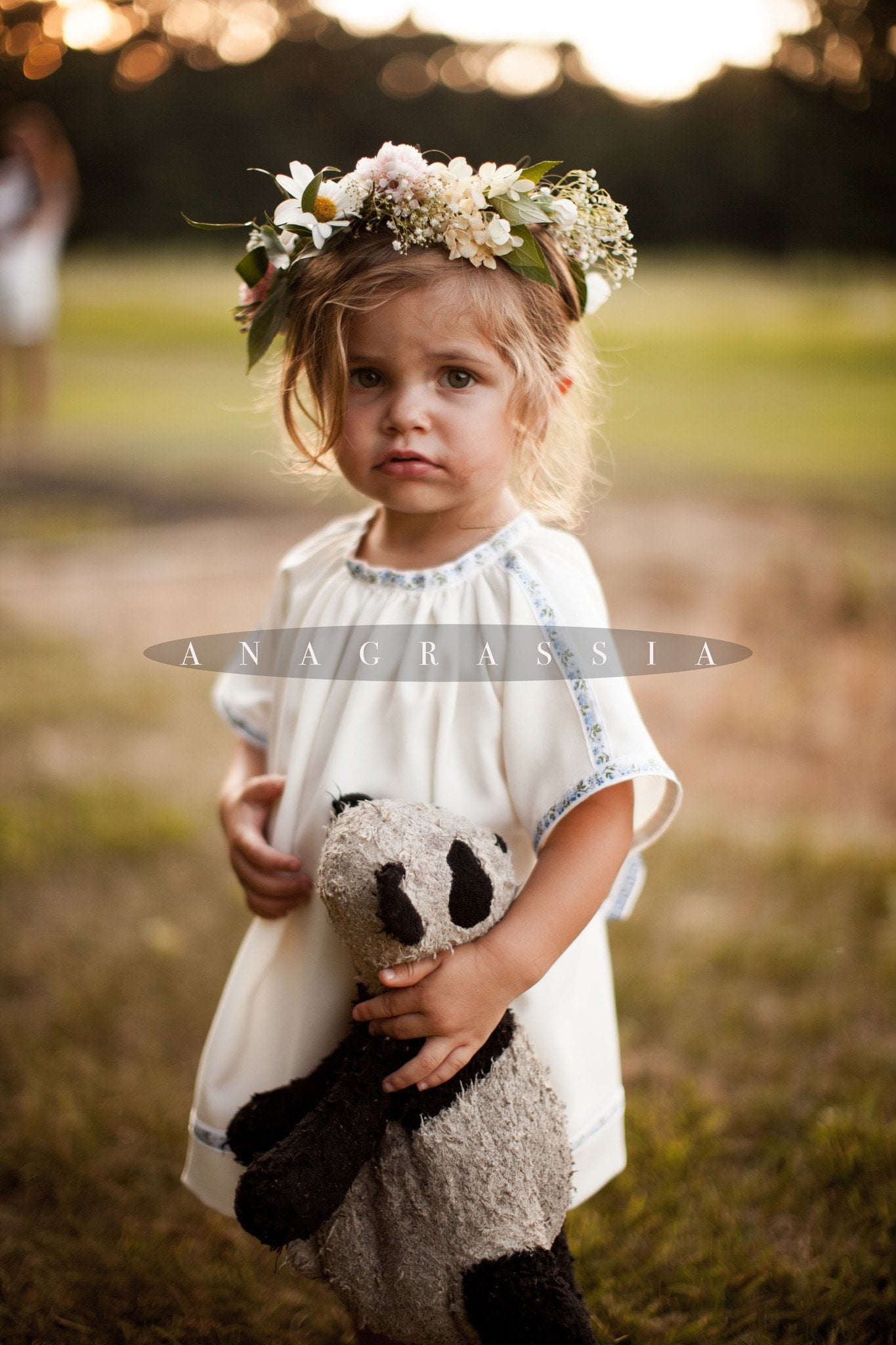 bohemian flower girl dress