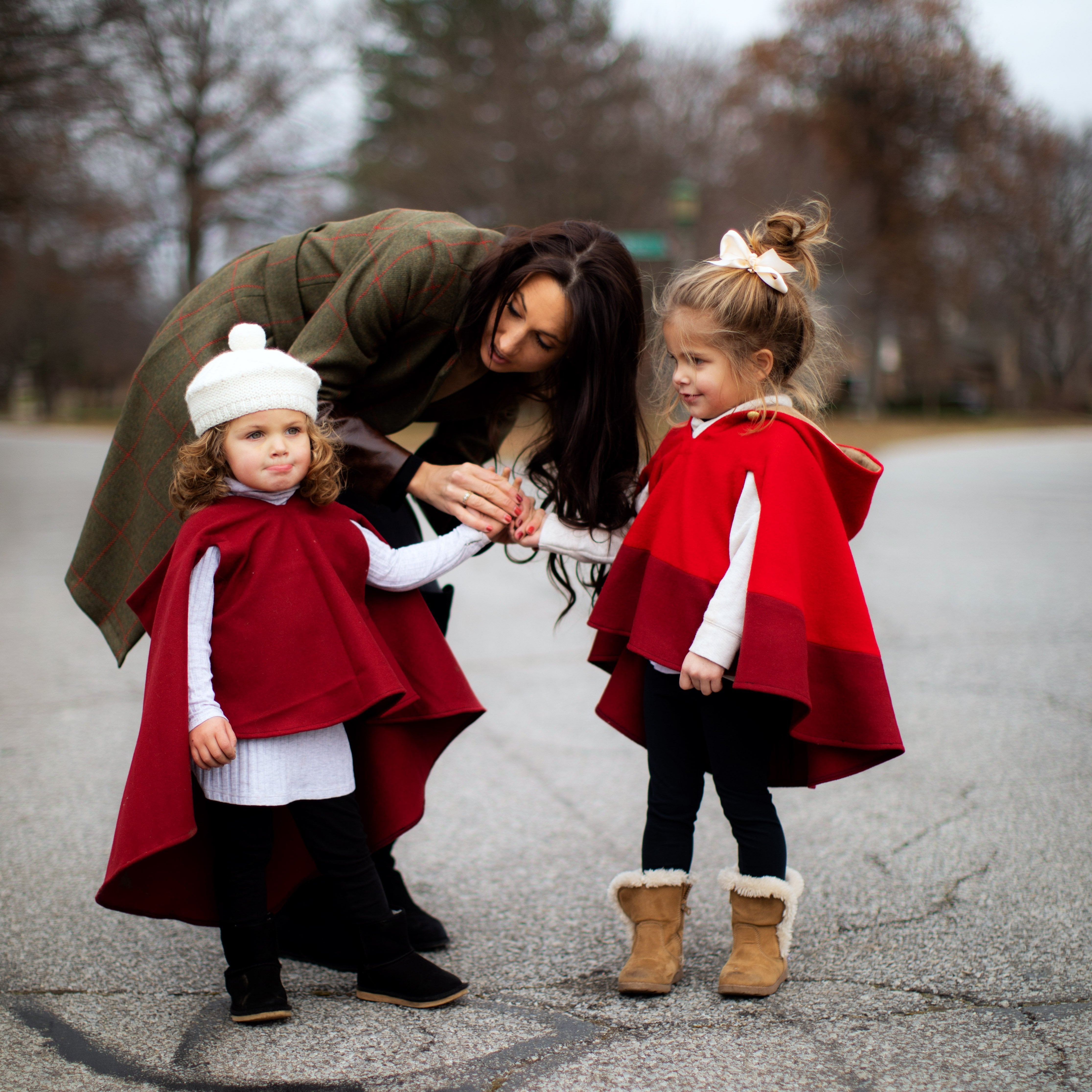 burgundy wool capes