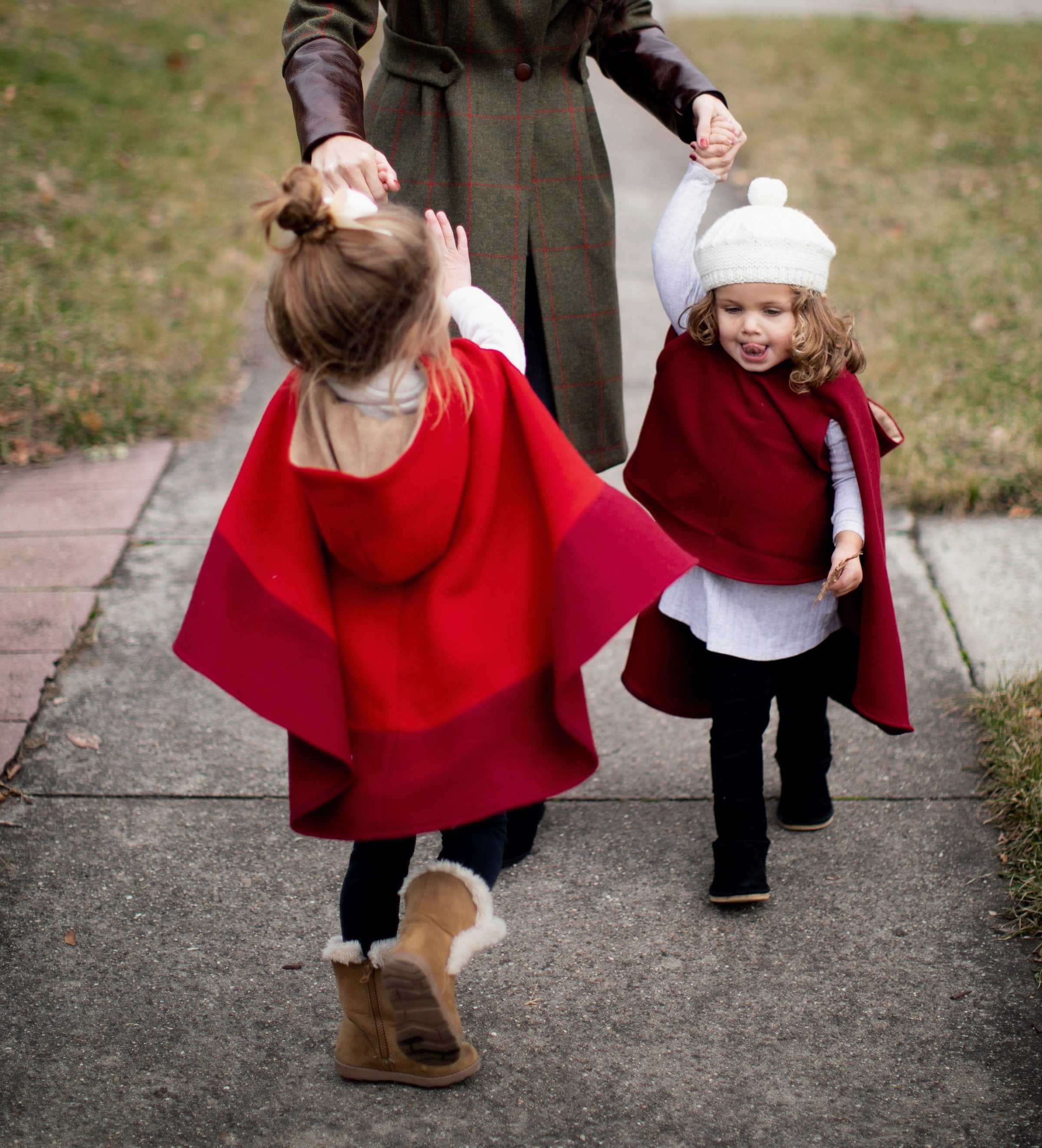 Red wool capes
