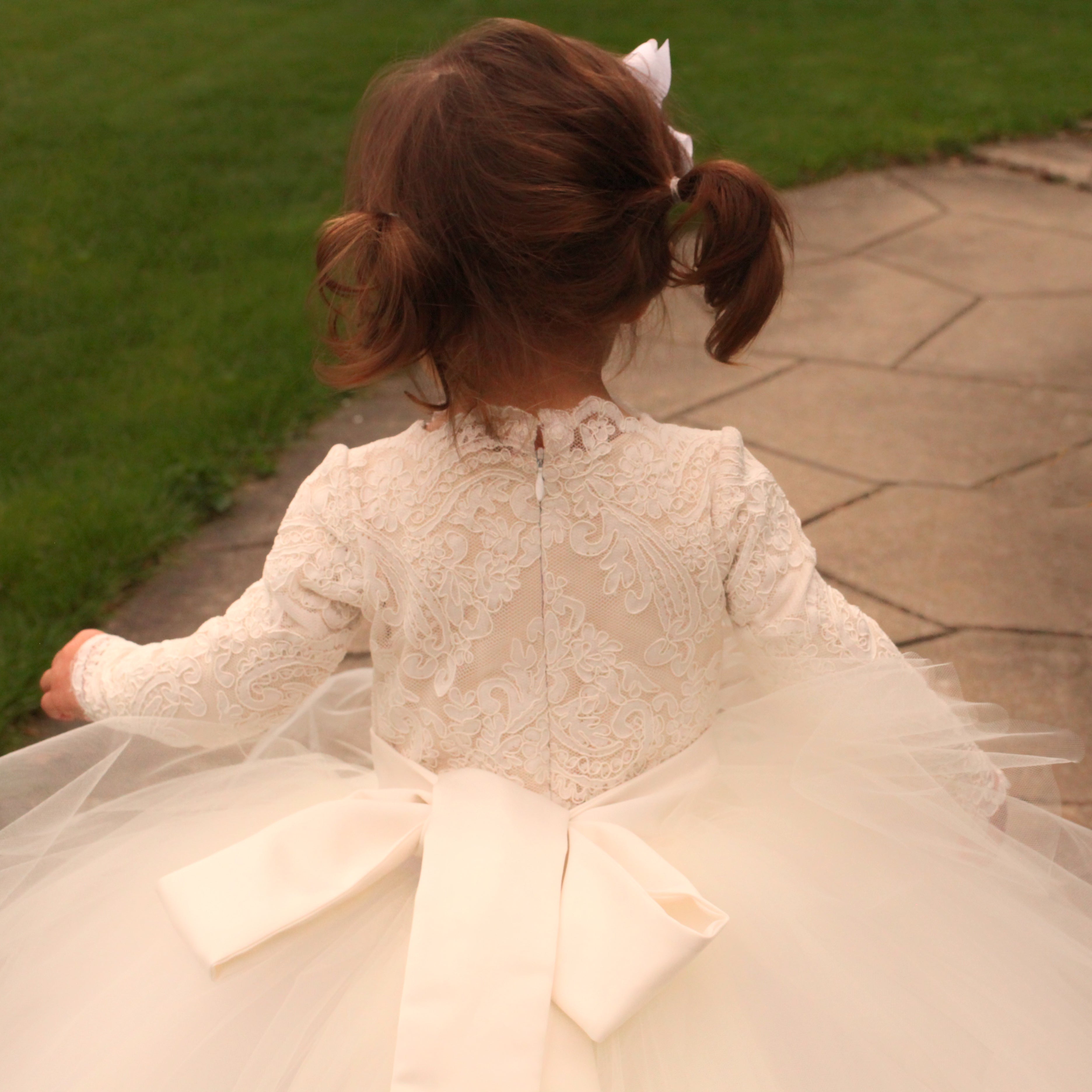 cute lace flower girl dress