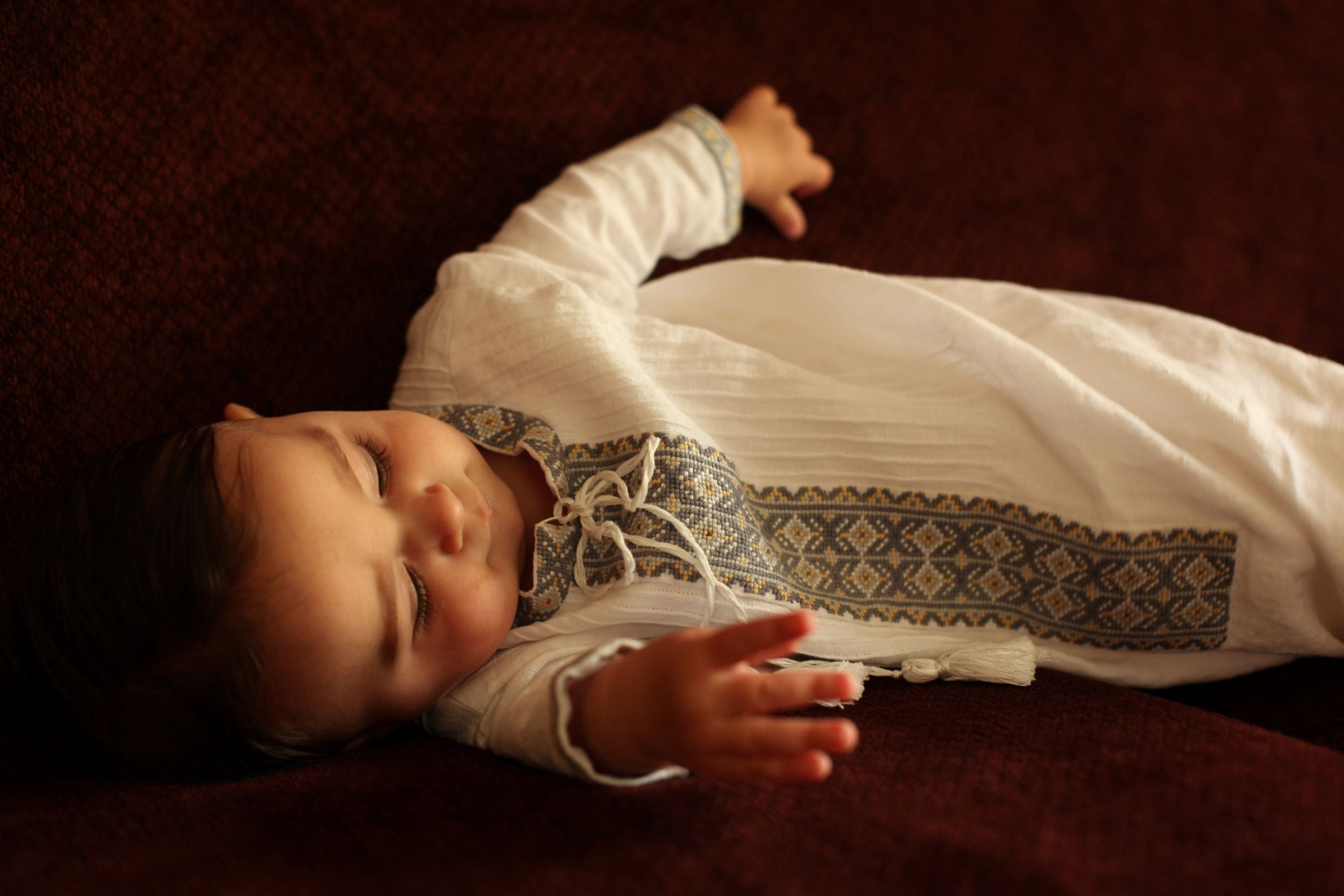 hand embroidered christening outfit boys
