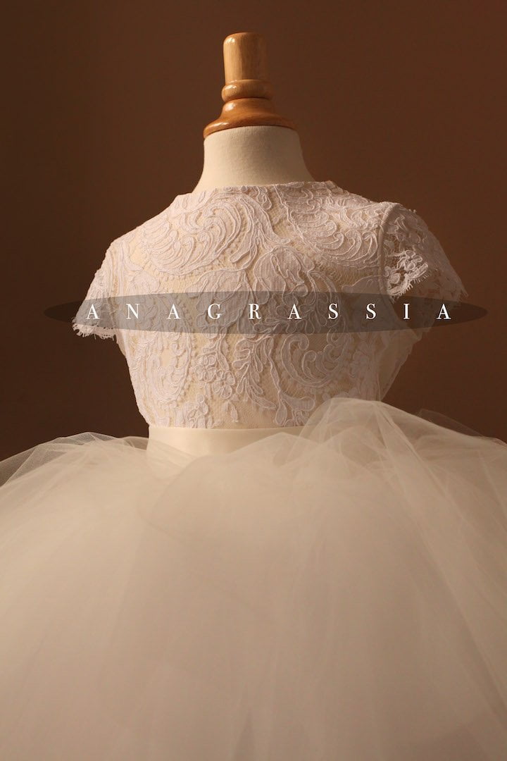 lace flower girl dress