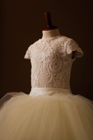 flower girl dress with removable tulle skirt