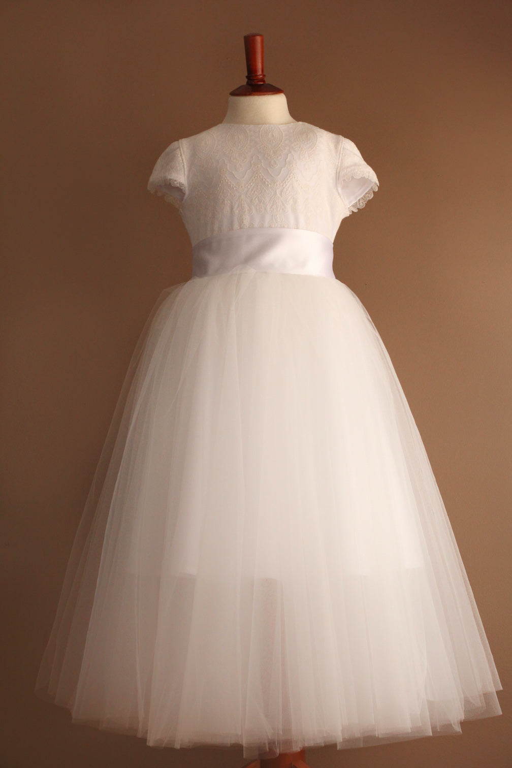 white boho girls dress