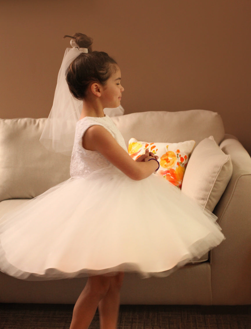 tulle communion dress