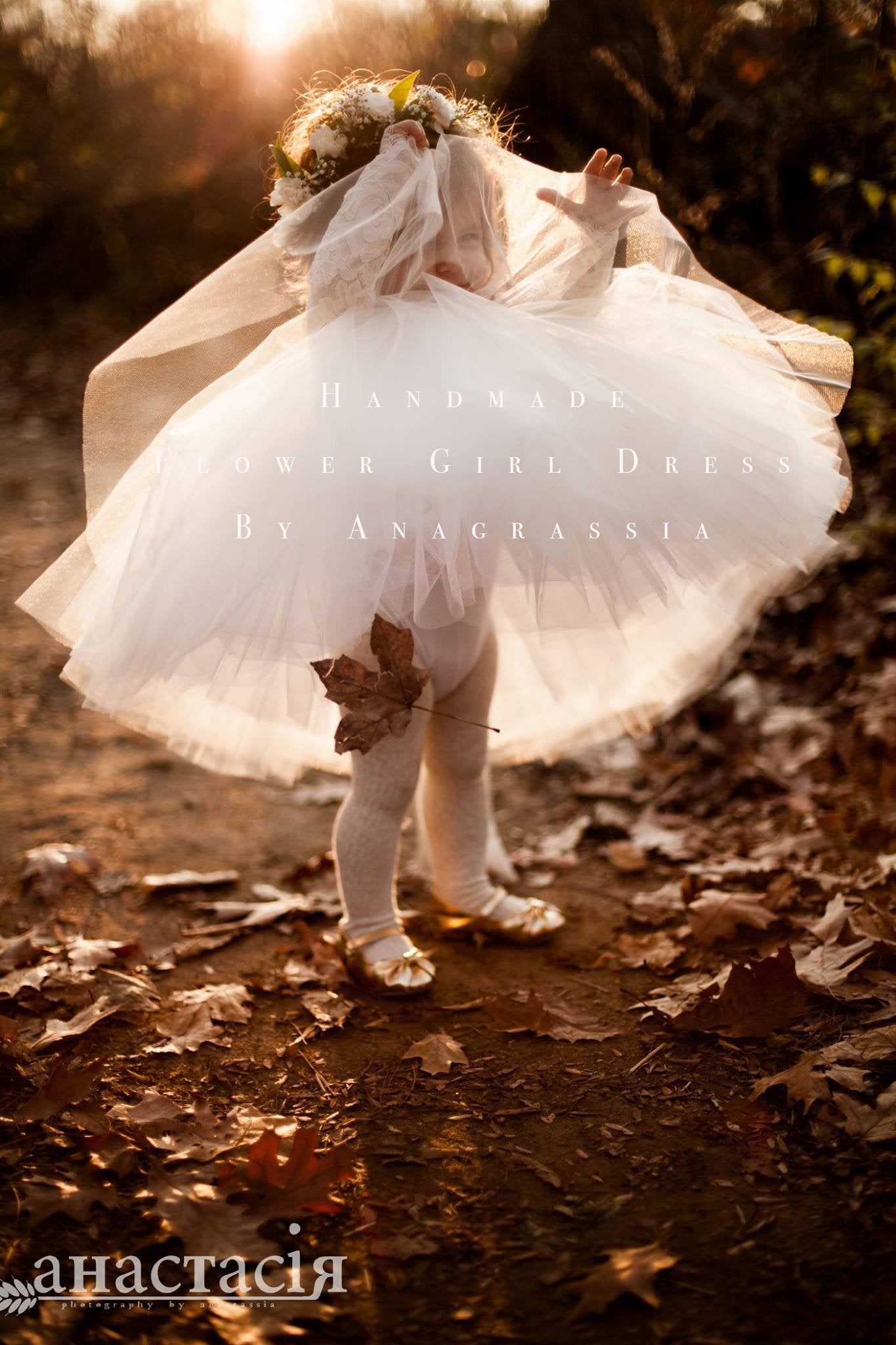 tulle flower girl dress