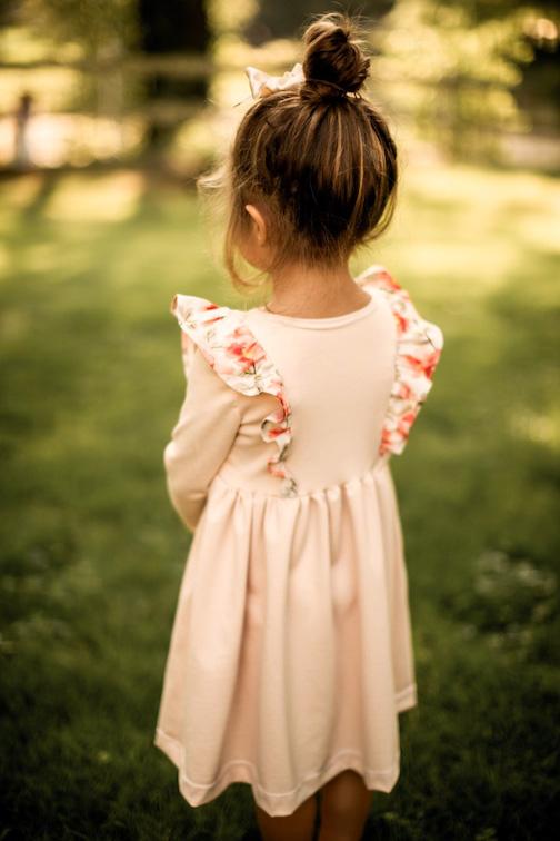 pink pinafore girls play dress 