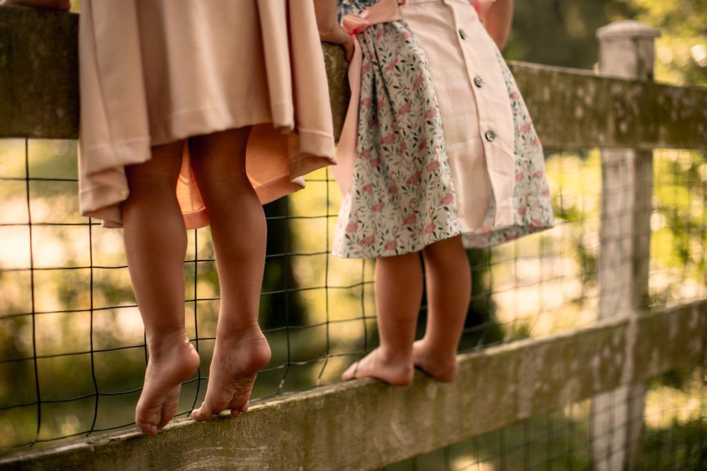 flamingo girls play cotton dress