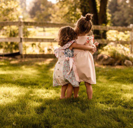 well dressed wolf cotton girl dresses