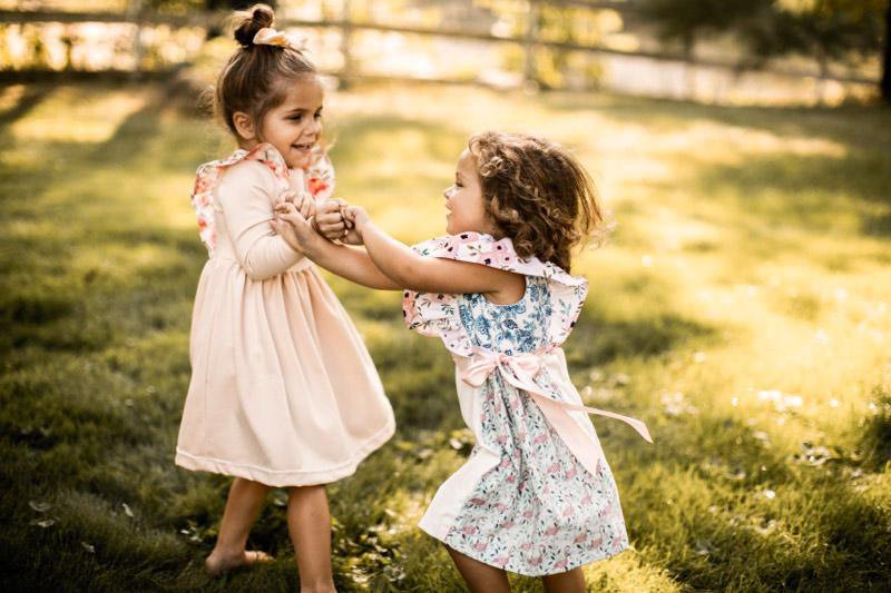 vintage girls cotton dress