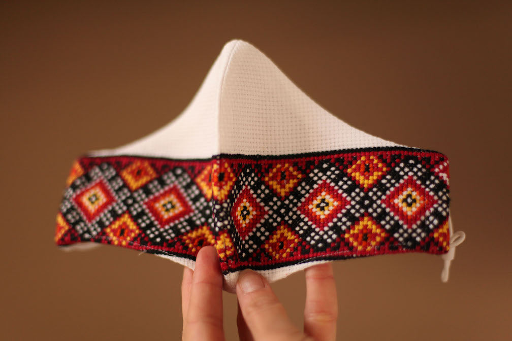 Ukrainian embroidered face mask