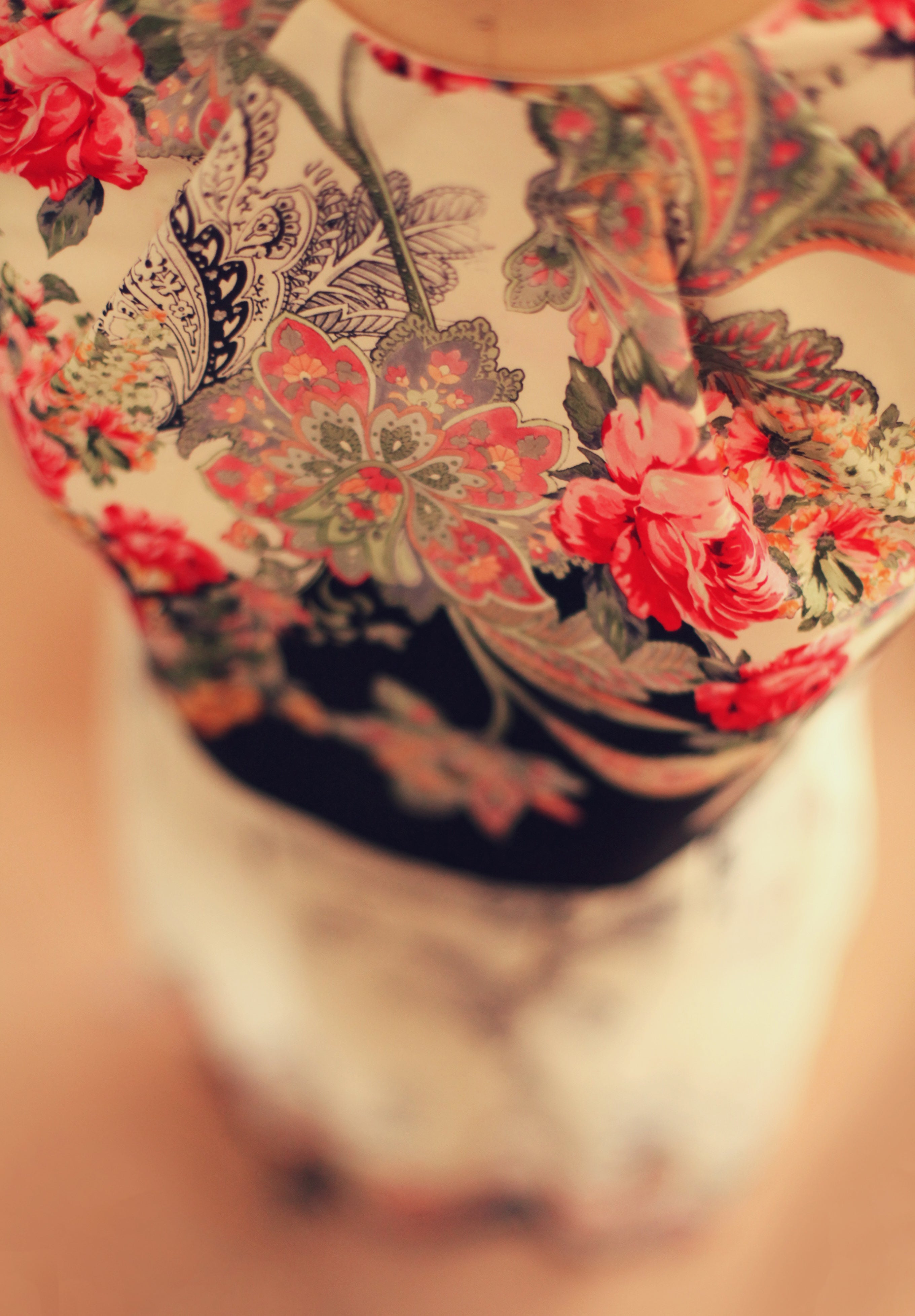 crop top dress floral