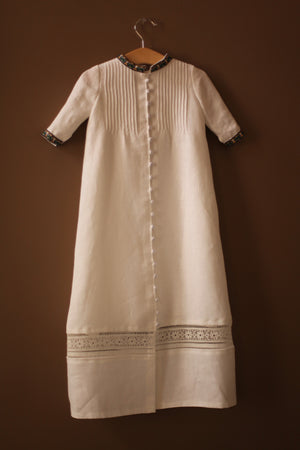 Linen Irish Christening Gown