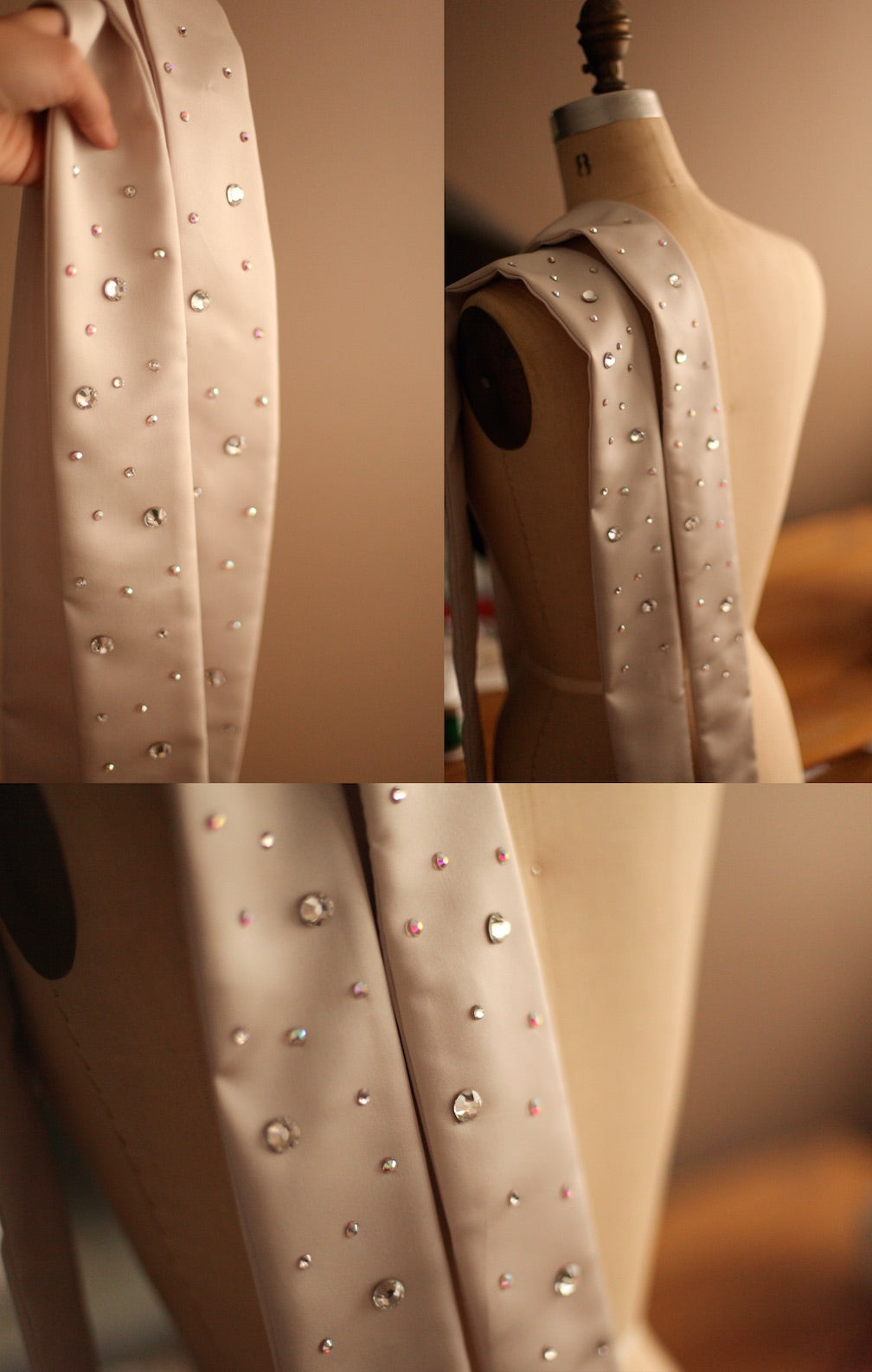 champagne bridal sashes