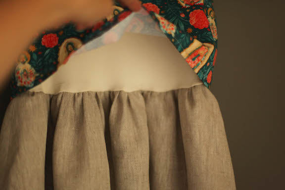 Linen Crop Top Dress