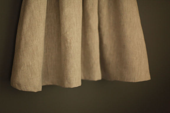 Linen vintage girls dress