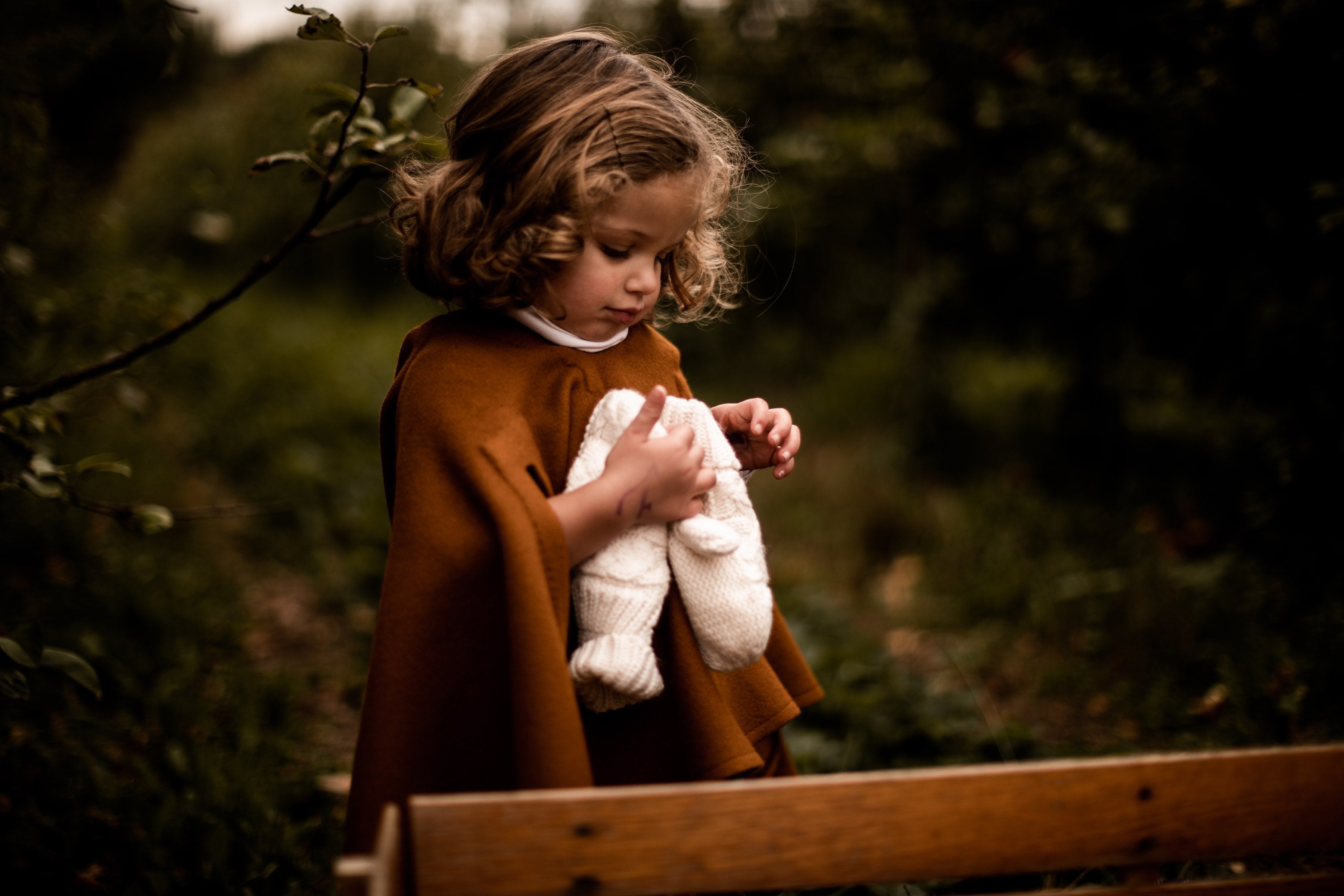 gold wool cape