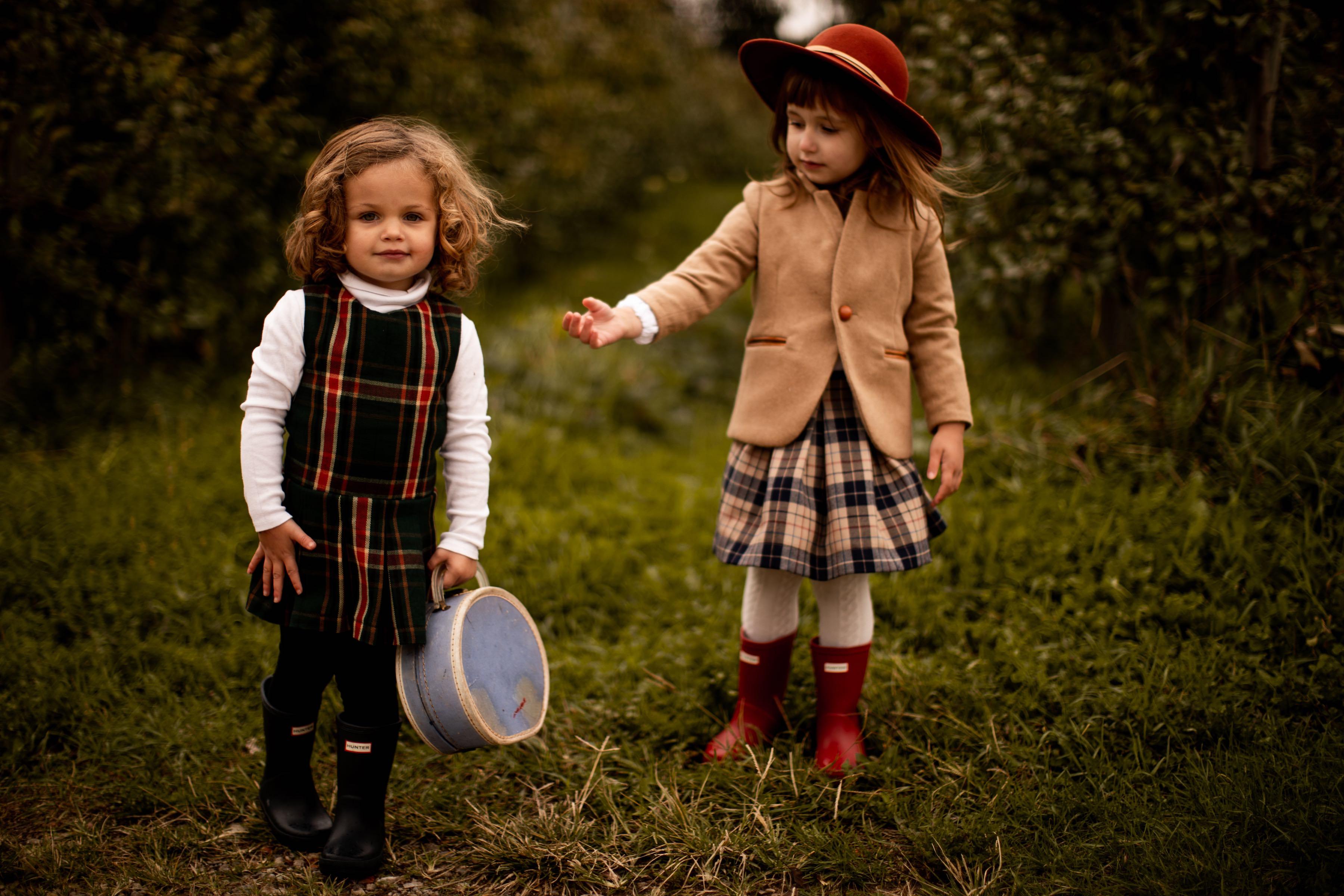 plaid kids fashion