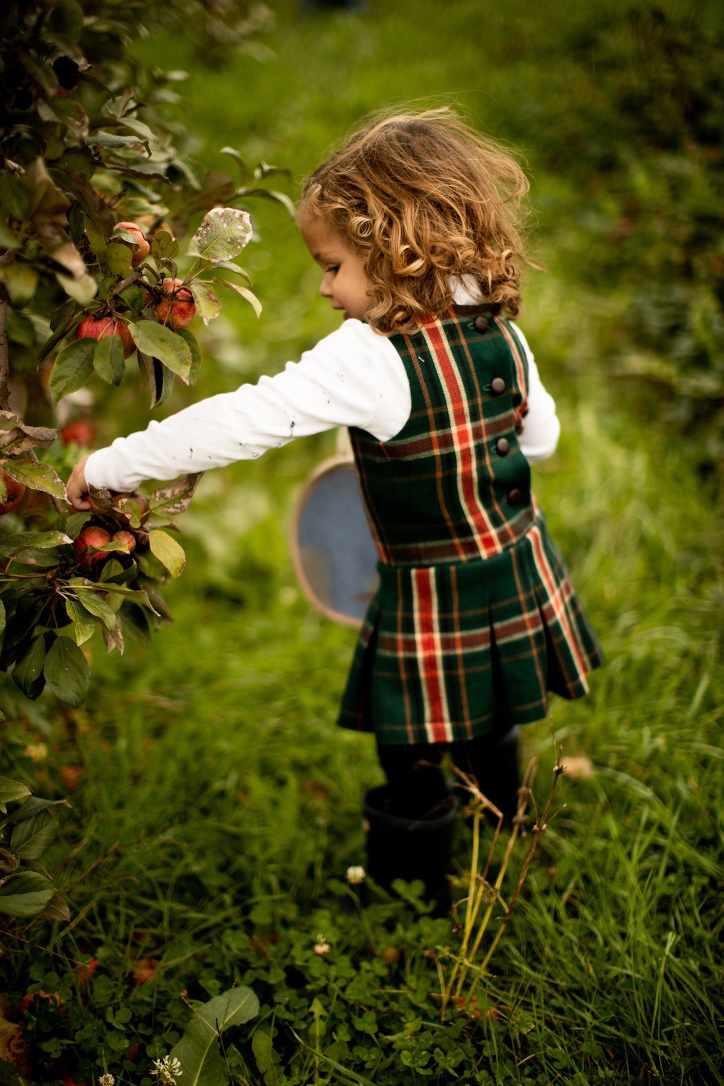Pleated Green and Red Plaid Dress 4T Pleated Green and Red Plaid Dress 4T