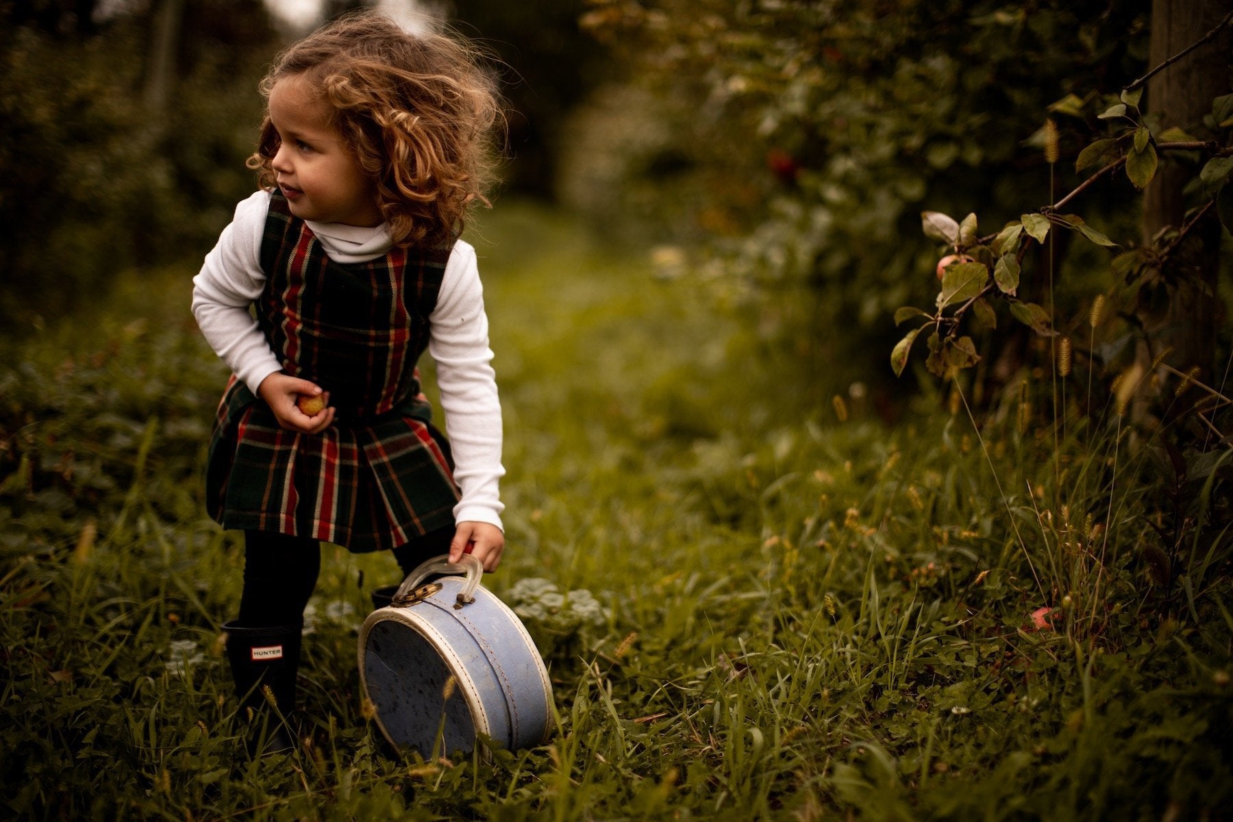 Dark Green Red Orange Plaid Girls Dress Pleated Skirt Burberry Gucci Stella Fendi Bonpoint childrenswear luxury Cotton Wool fall fashion holiday