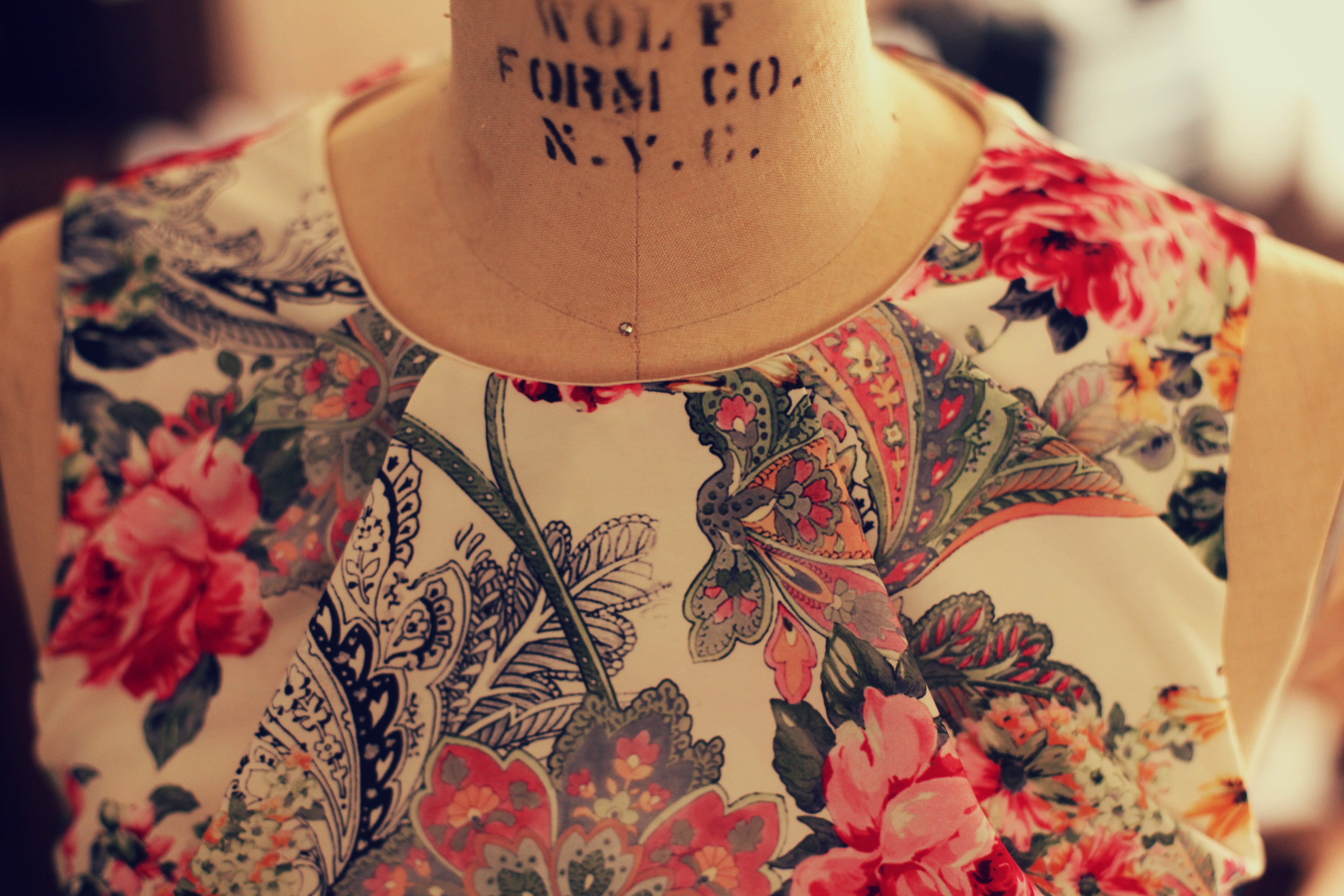 microfiber floral dress