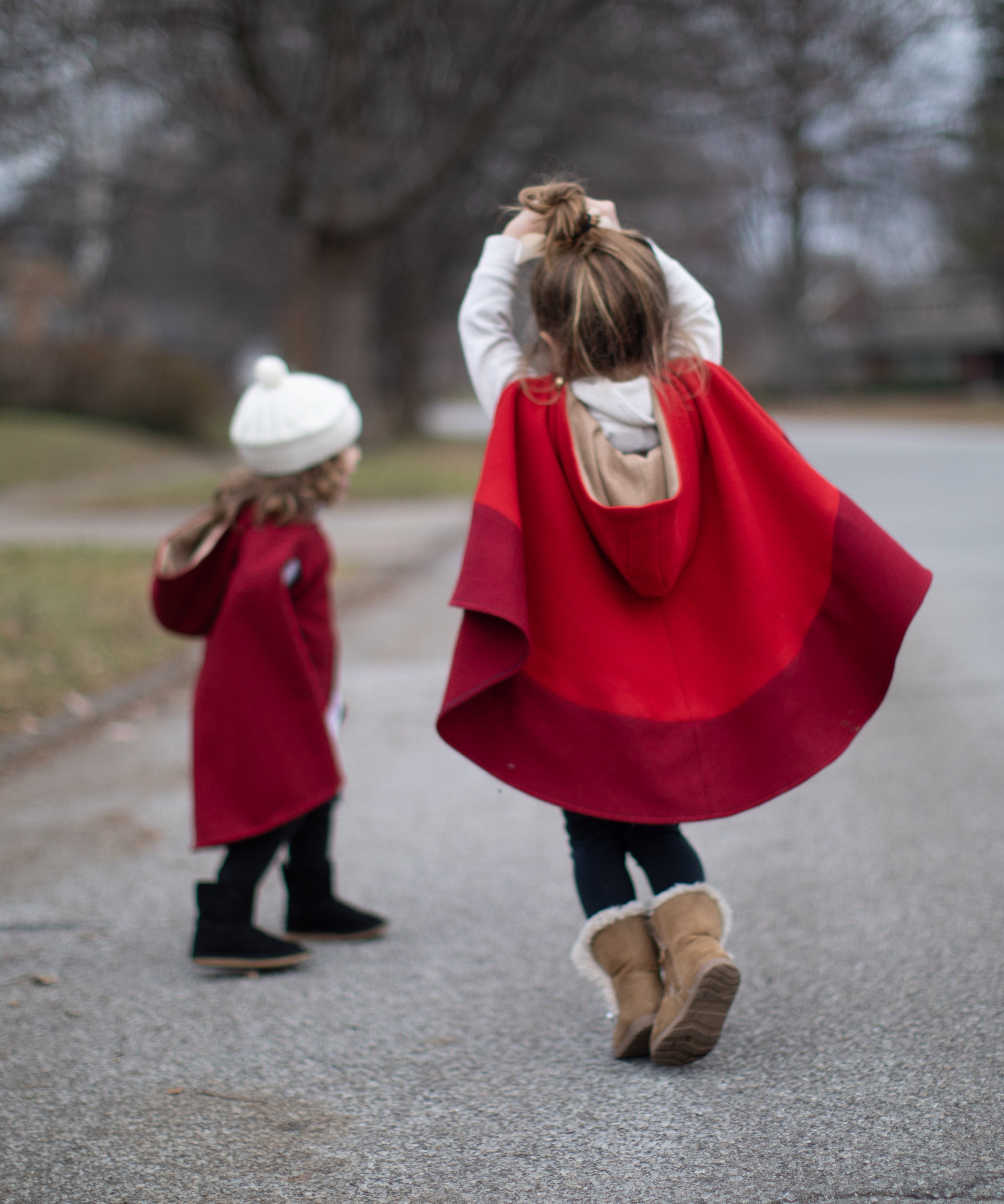 Red Wool capes