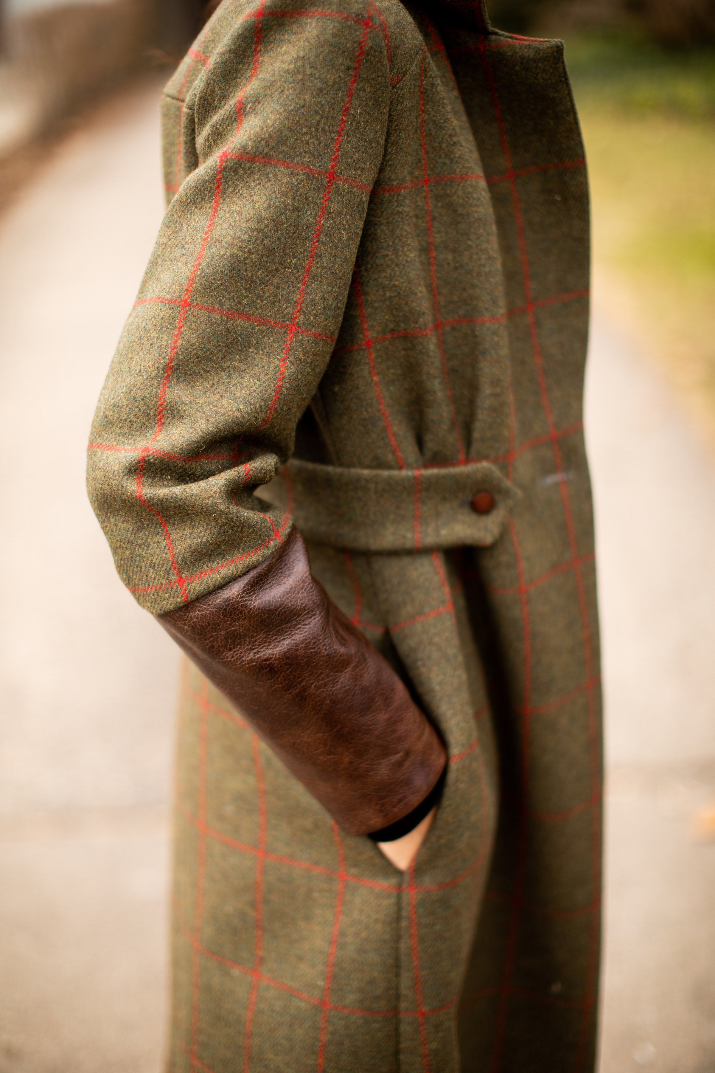 green wool womens jacket