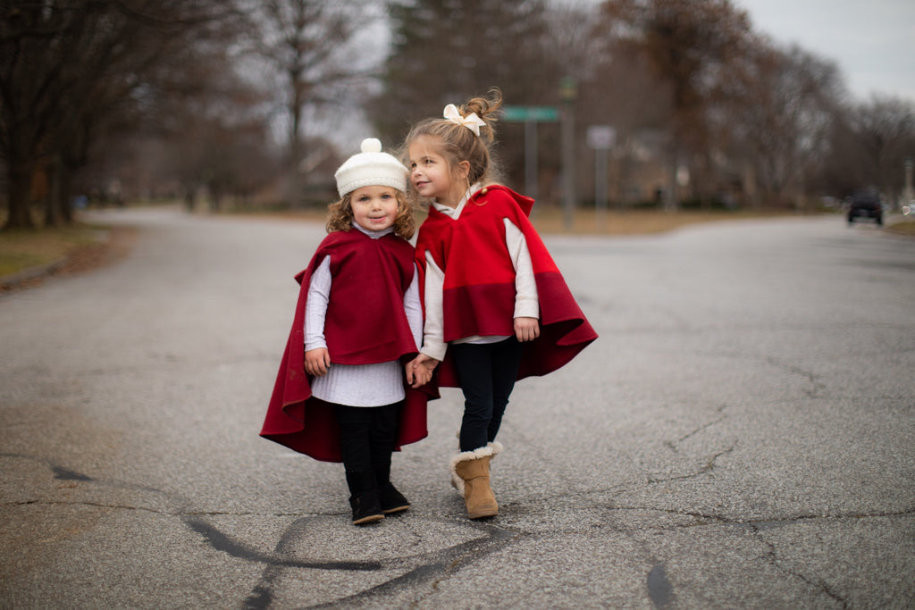 red wool capes