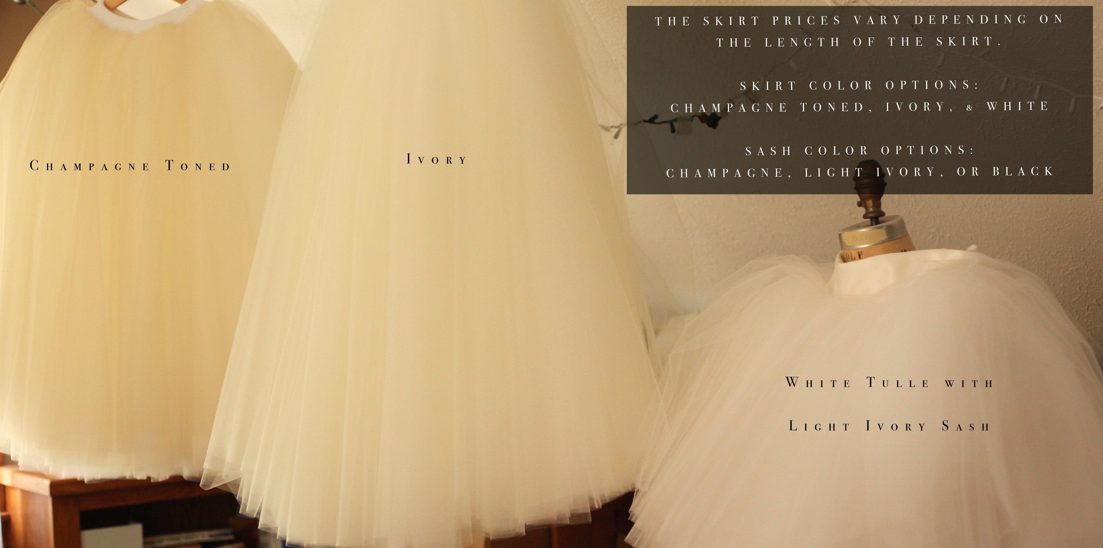 white tulle skirts flower girls