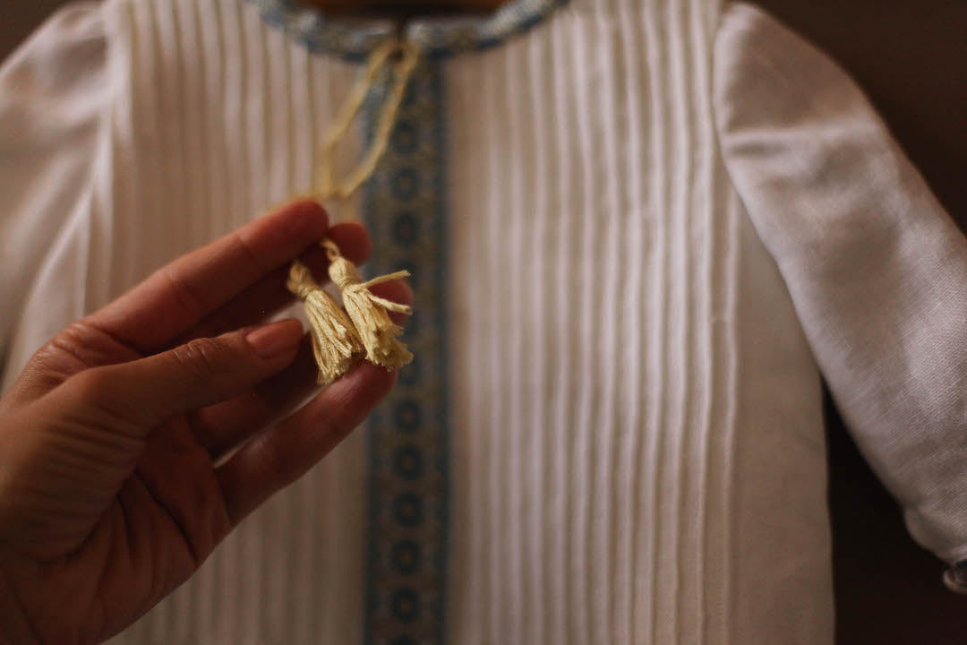 boys Ukrainian embroidered baptismal gown
