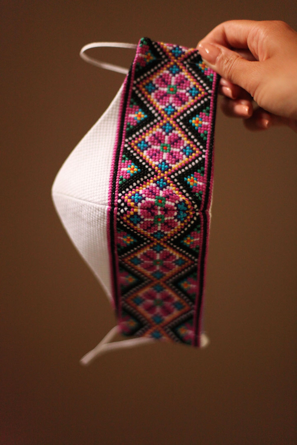 Ukrainian embroidered face covering