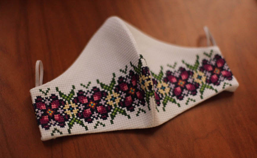 Hand Embroidered Face Mask