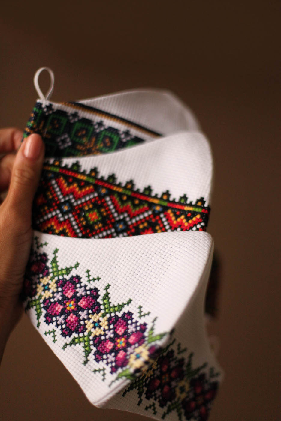floral Ukrainian face masks