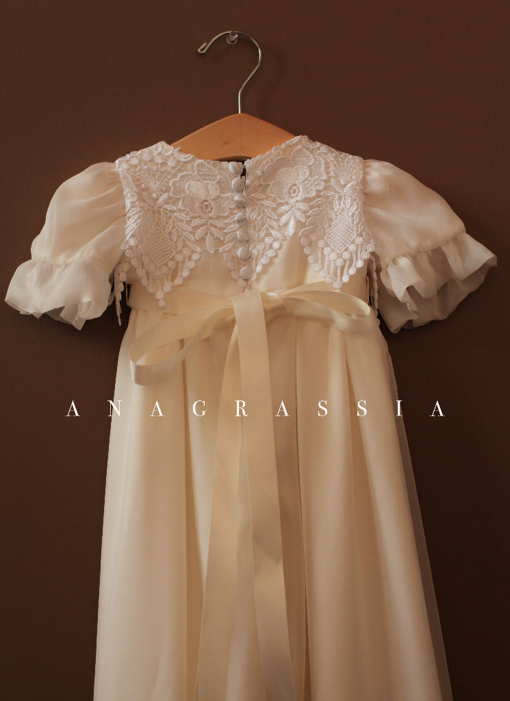 floral lace baptismal gown