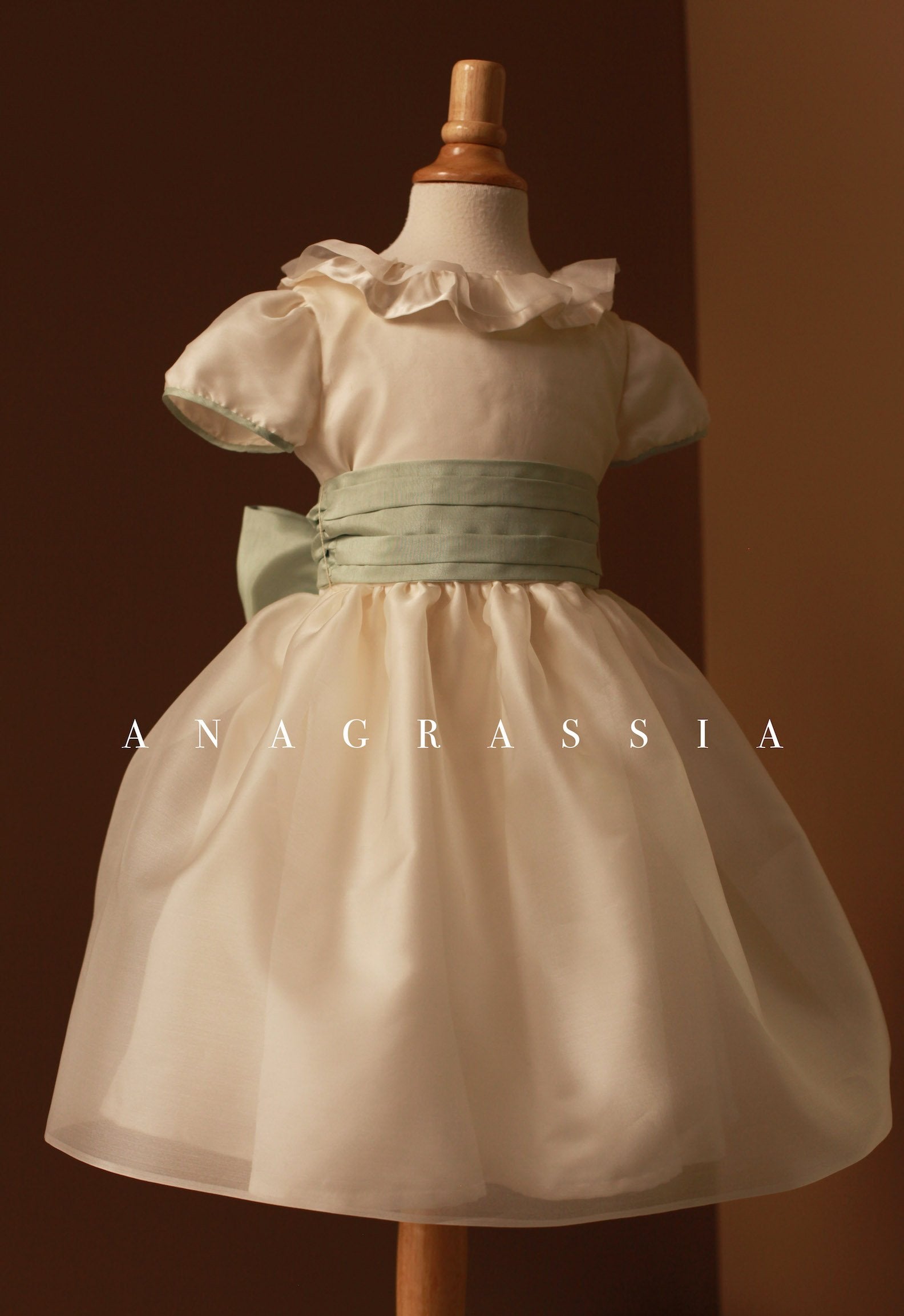collar flower girl dress 