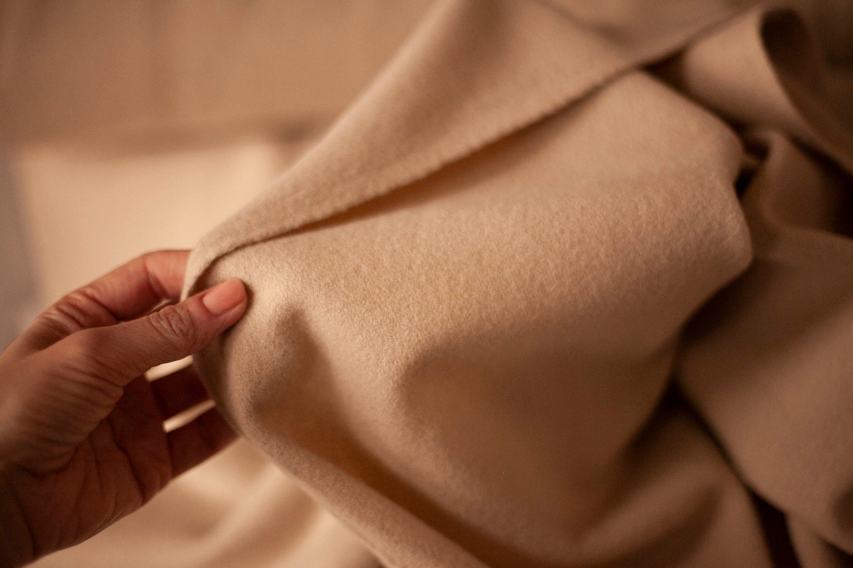 wool fabric beige