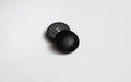black leather buttons