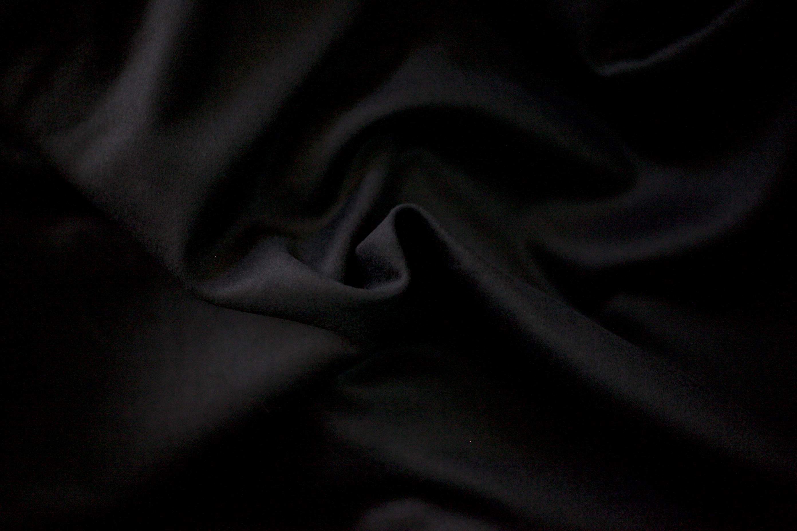 black wool cashmere