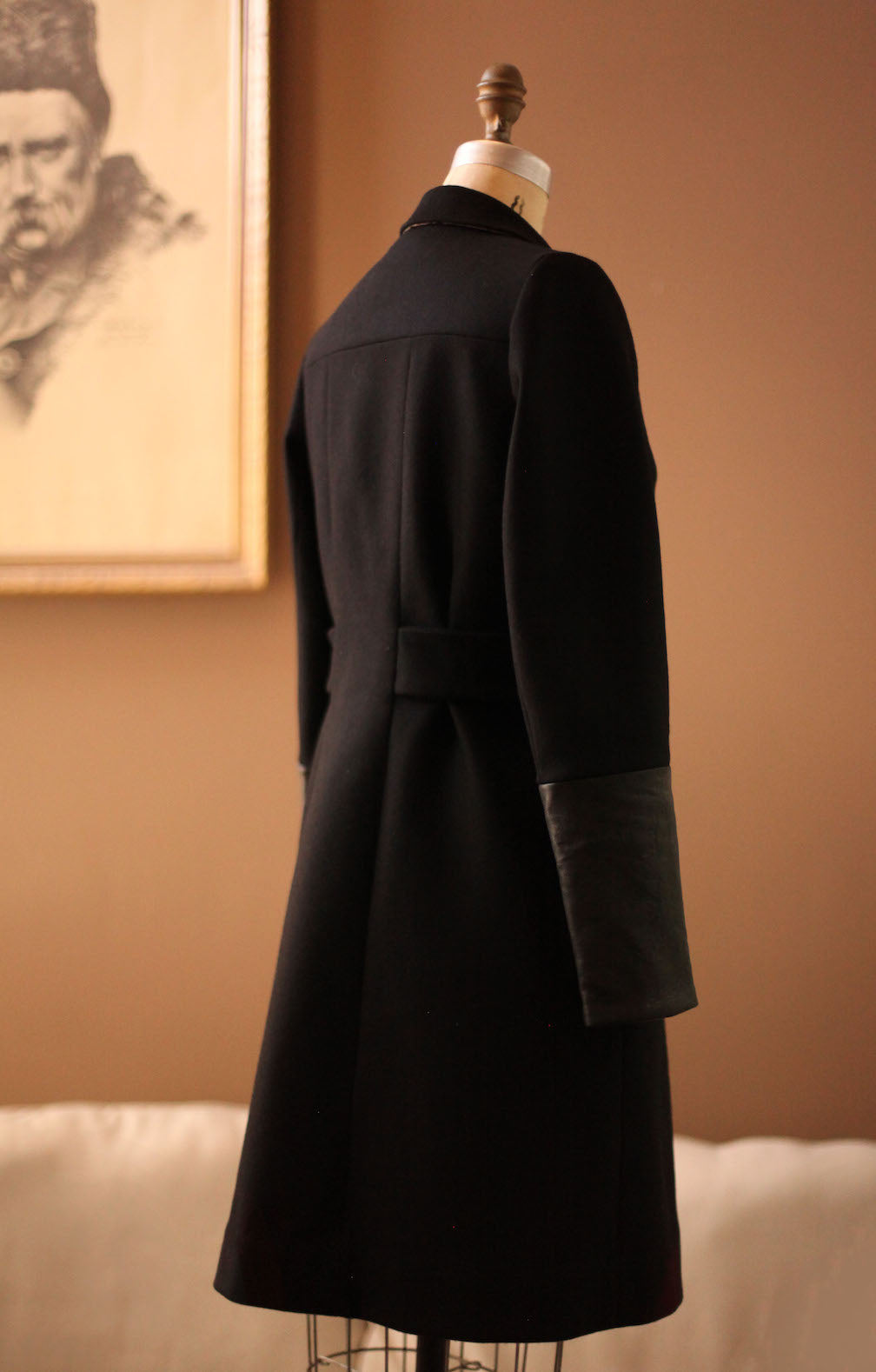 Black wool coat