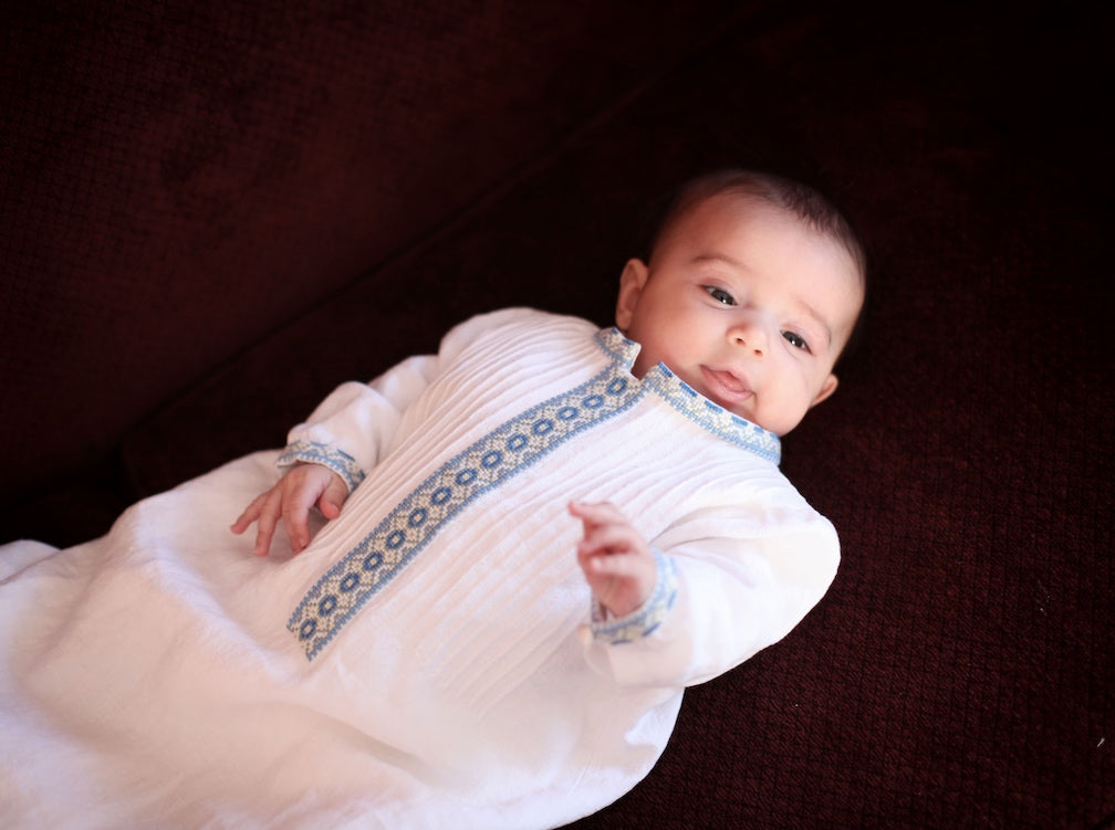 Ukrainian embroidered baptismal gown