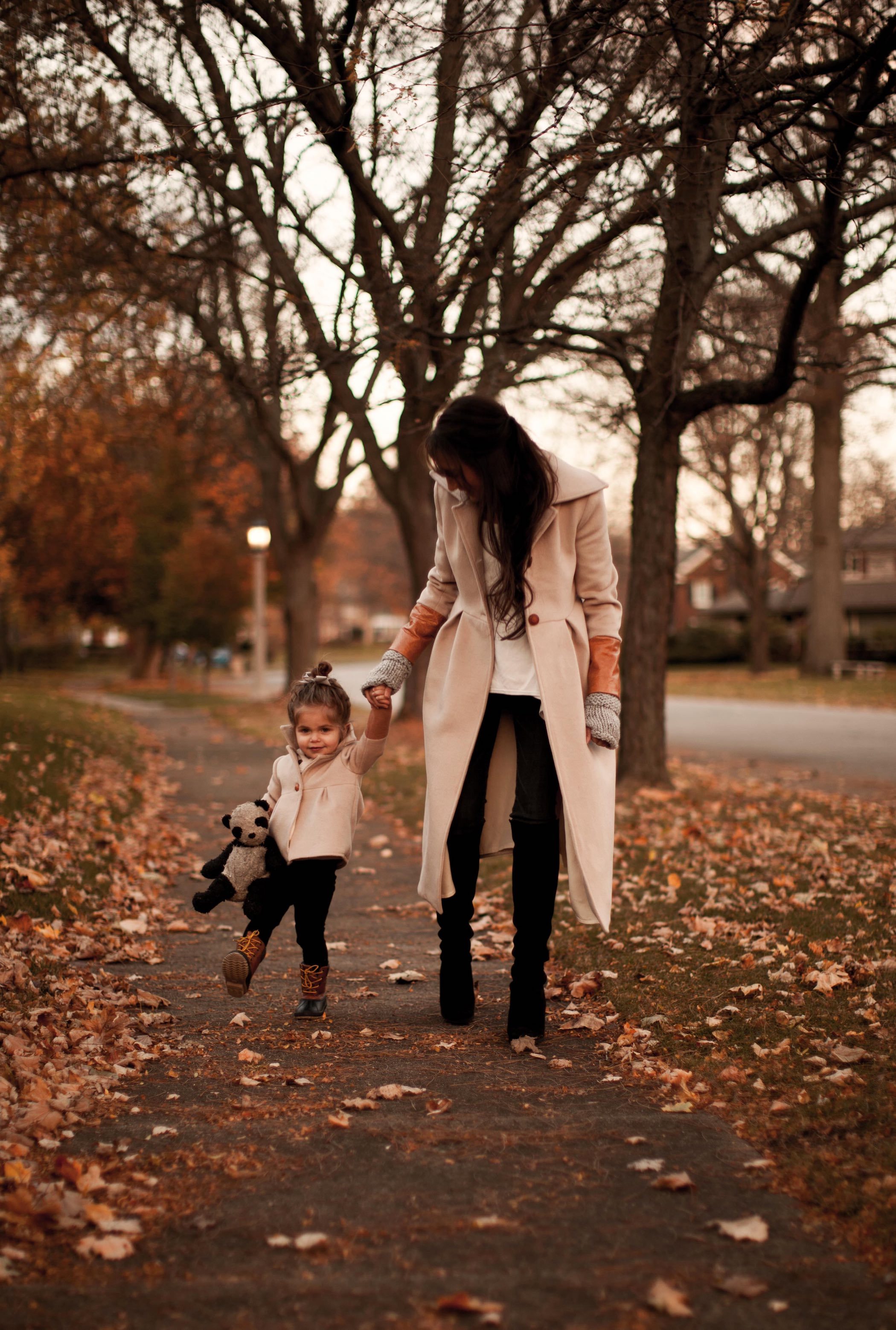 Long Wool coats champagne