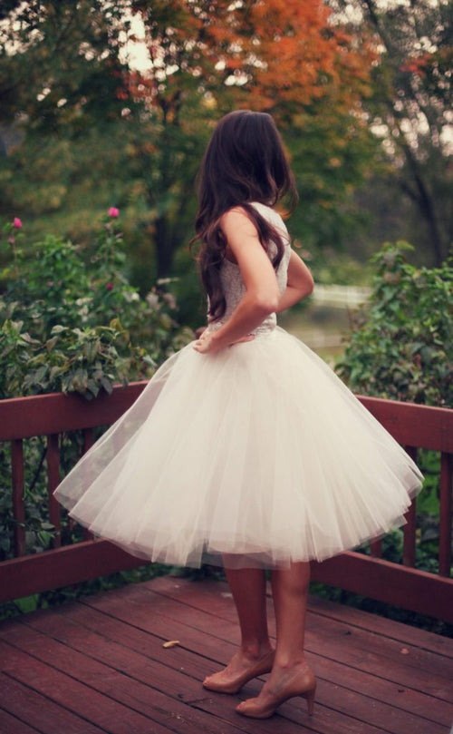 Champagne Tulle Skirt