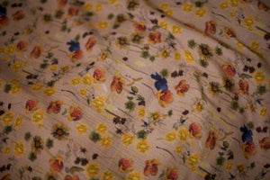 cotton gauze floral fabric