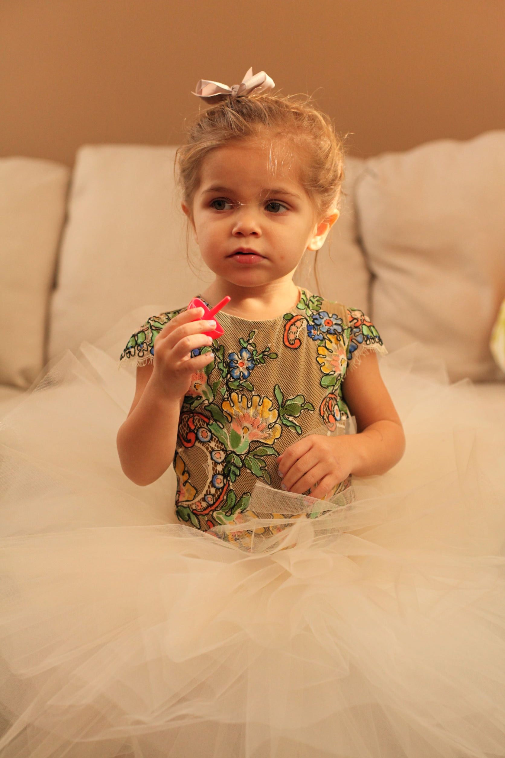 hand painted girls dress