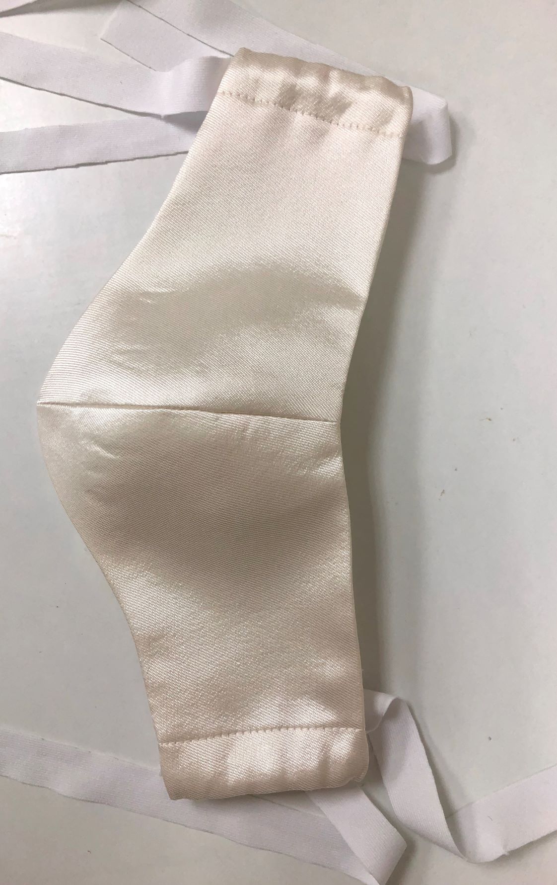 white communion face mask