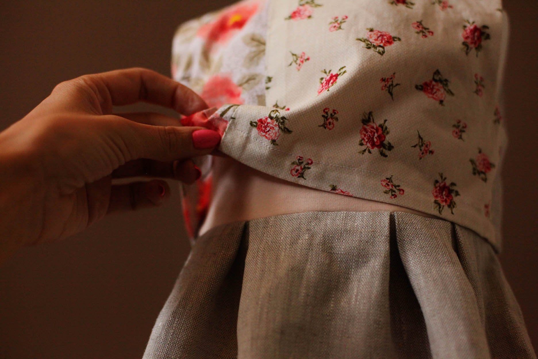 floral cotton girls dress