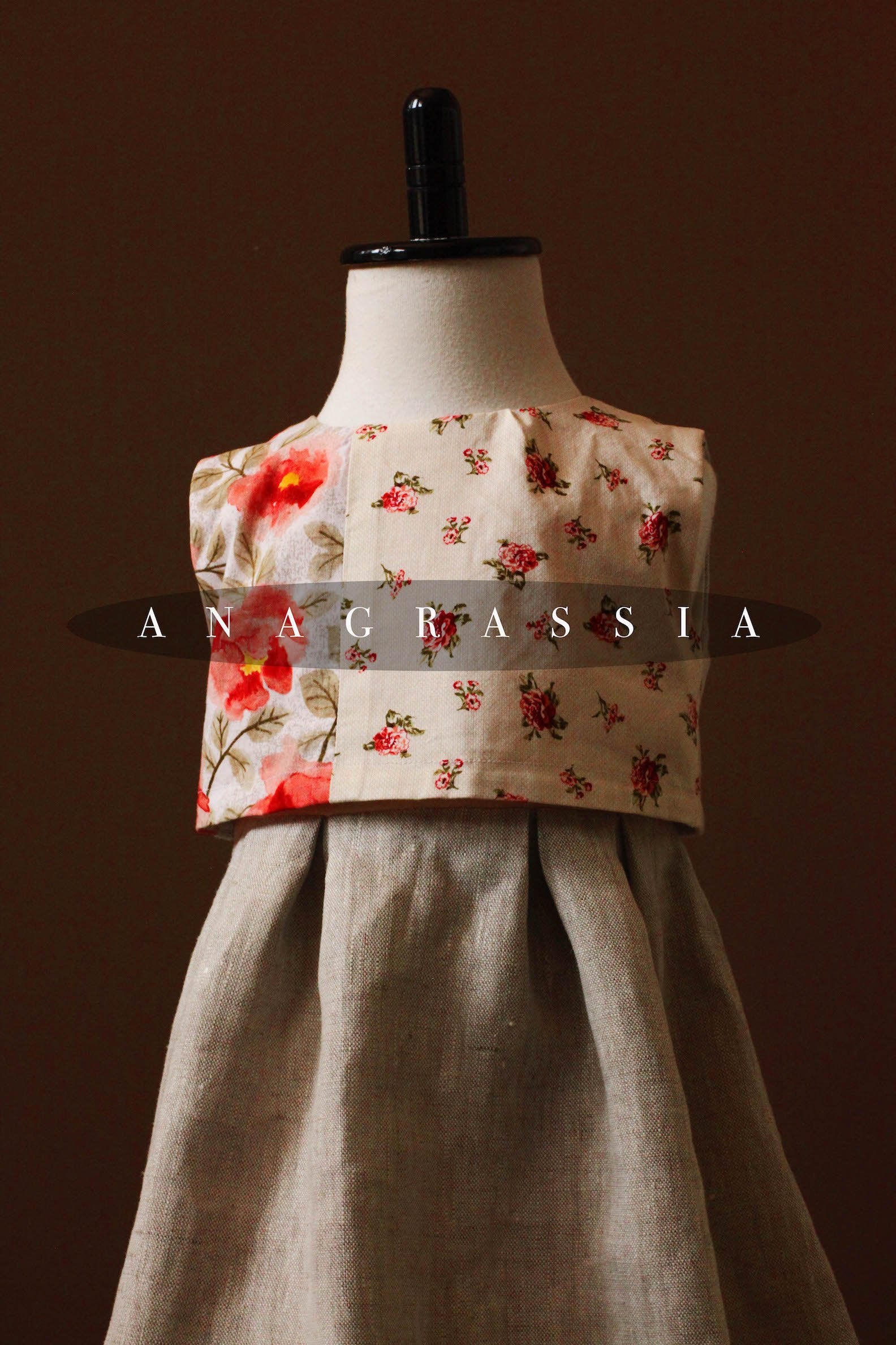 vintage girls dress linen