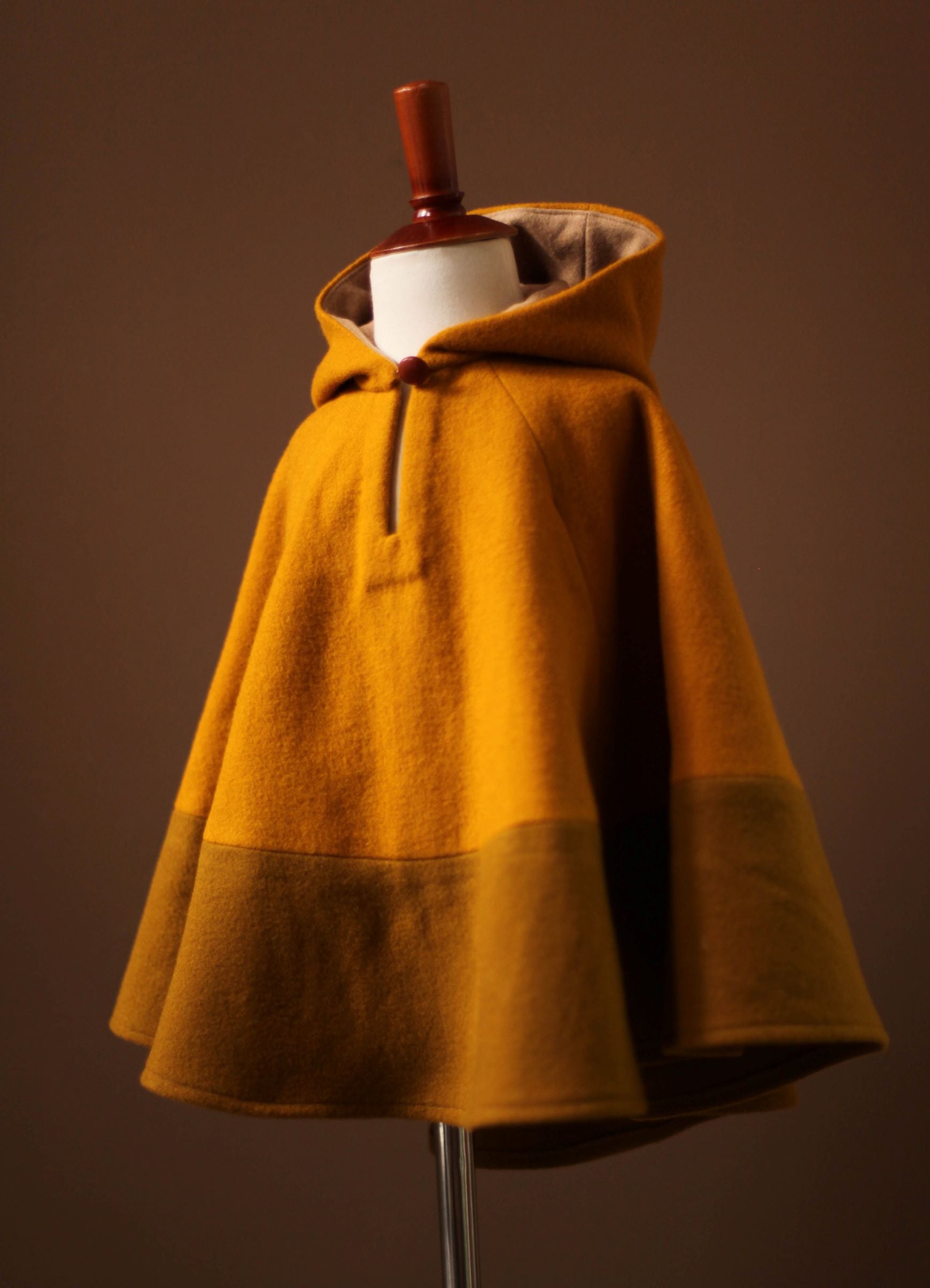 gold wool cape kids