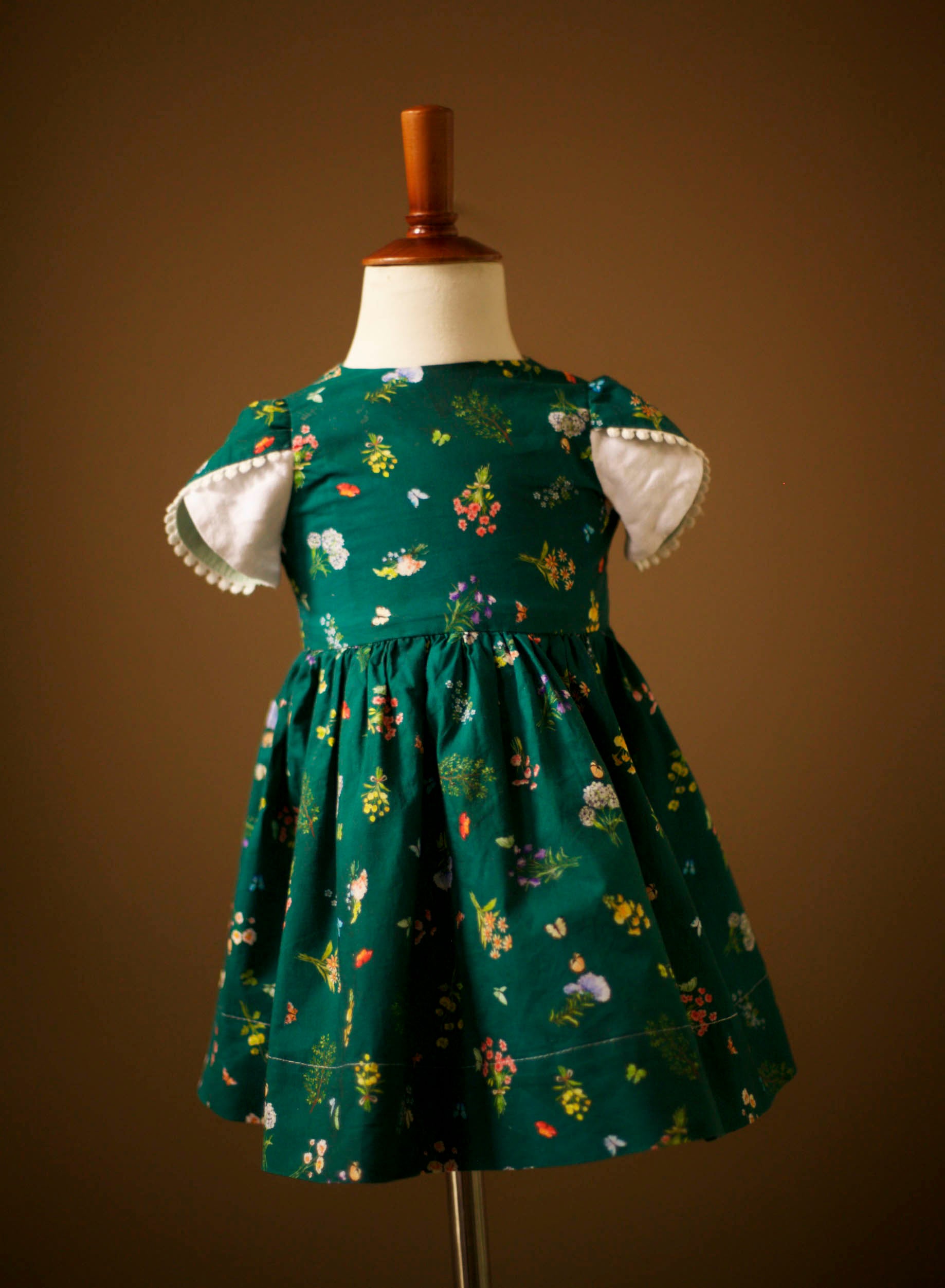 Girls Dark Green Dress