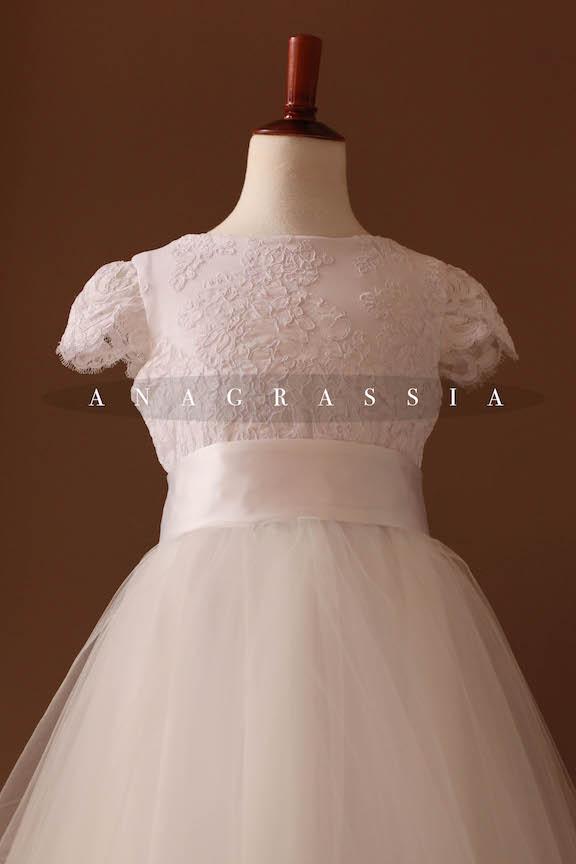 lace tulle communion dress
